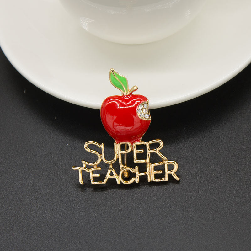 Wholesale Christmas Apple Brooch